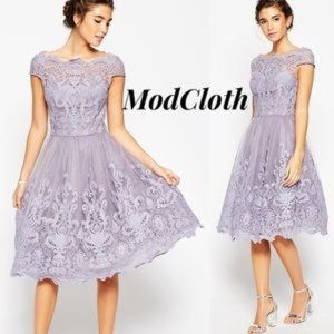 NWT ModCloth chi chi London Lilac formal dress